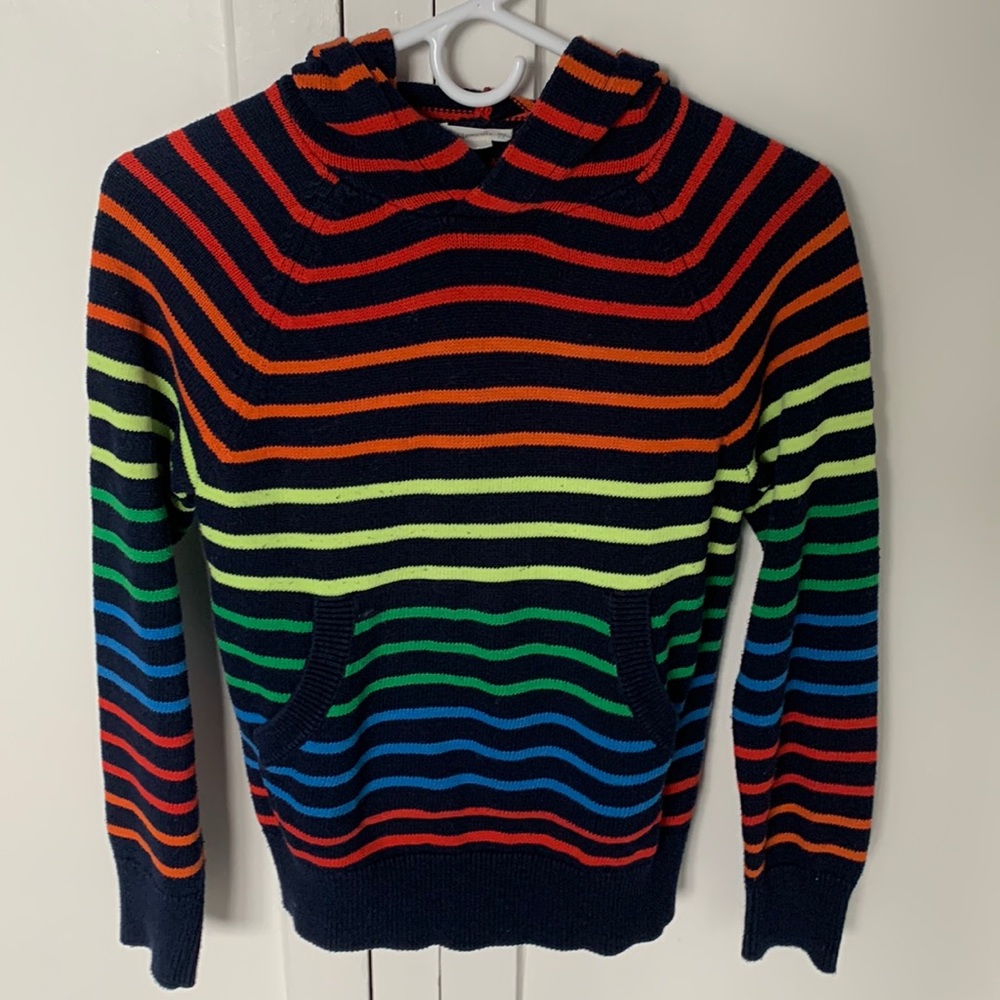 Striped crewcuts hoodie cotton sweater, in great shape!